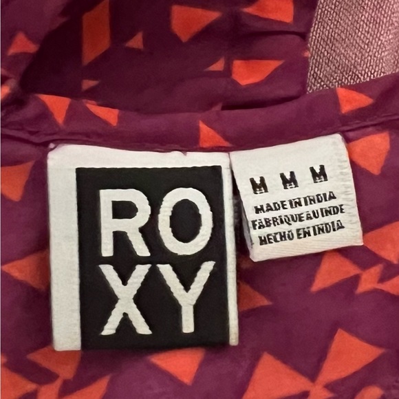 Roxy “Estilo” bib ruffle tank in orange and purple - Picture 4 of 5